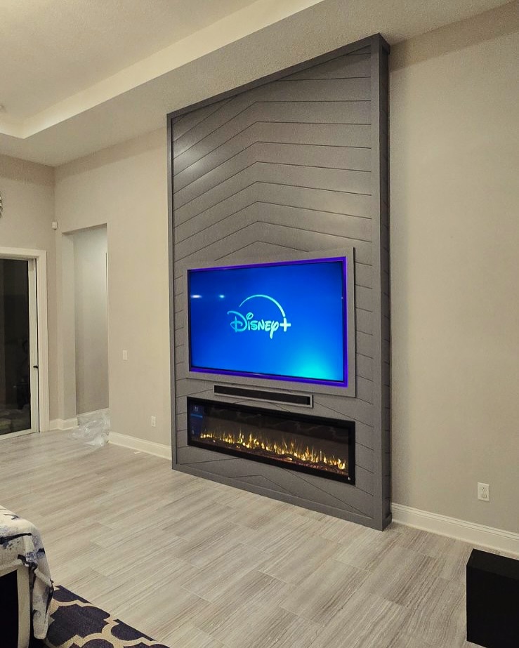 TV Entertainment Centers project by AVP Construction JAX