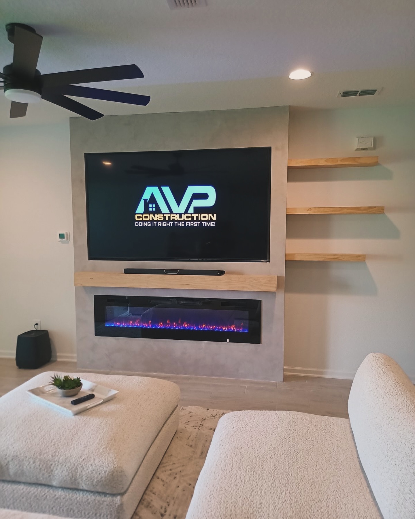 TV Entertainment Centers project by AVP Construction JAX