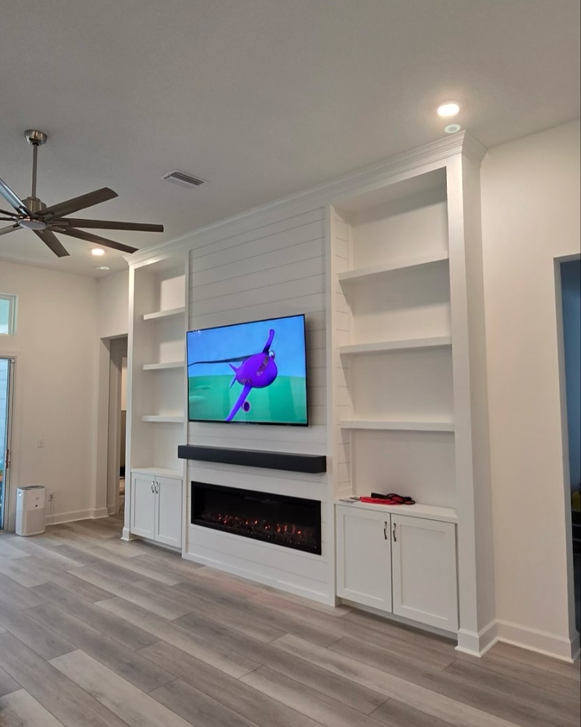TV Entertainment Centers project by AVP Construction JAX