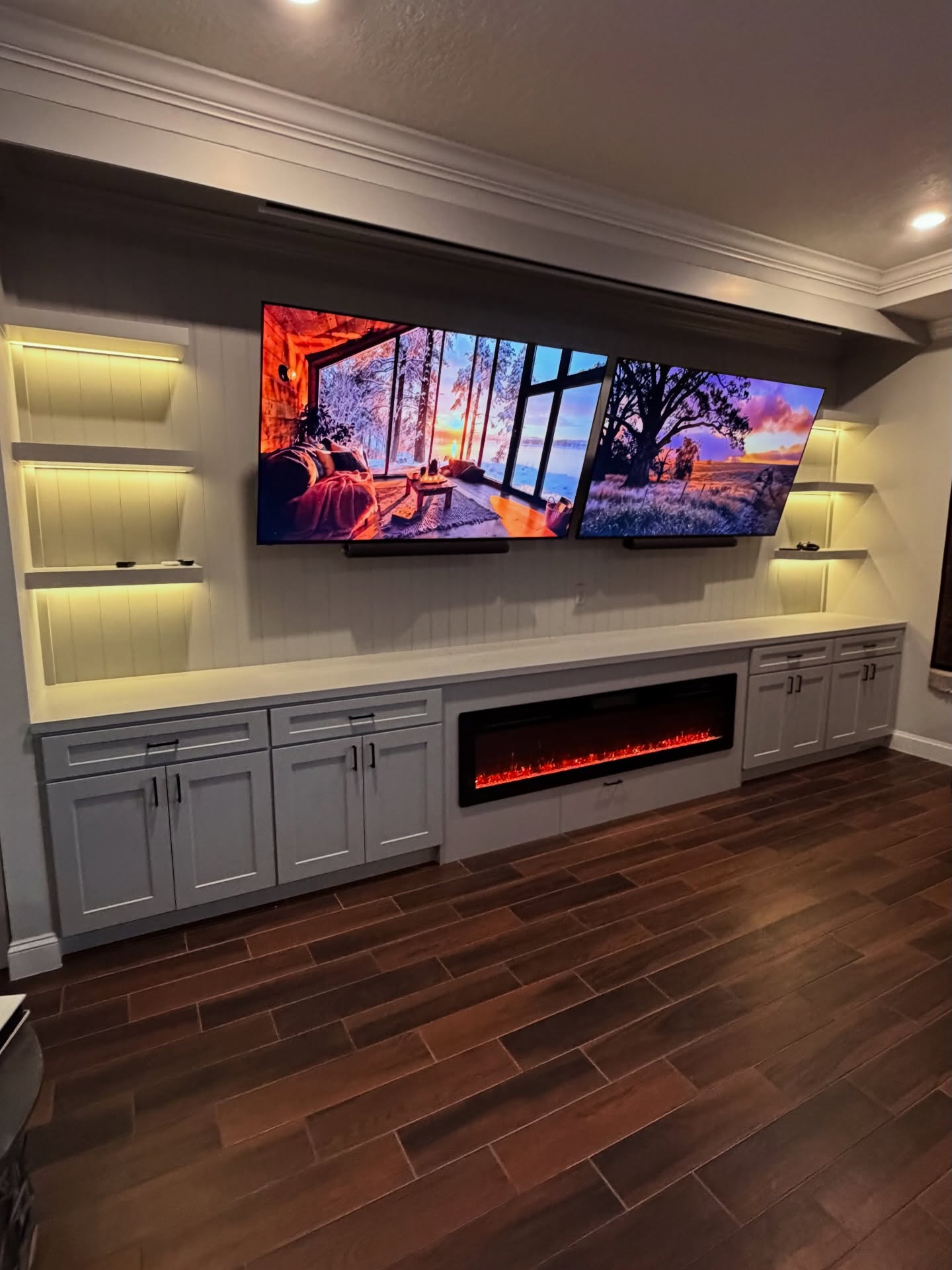 TV Entertainment Centers project by AVP Construction JAX