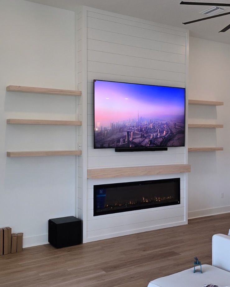 TV Entertainment Centers project by AVP Construction JAX