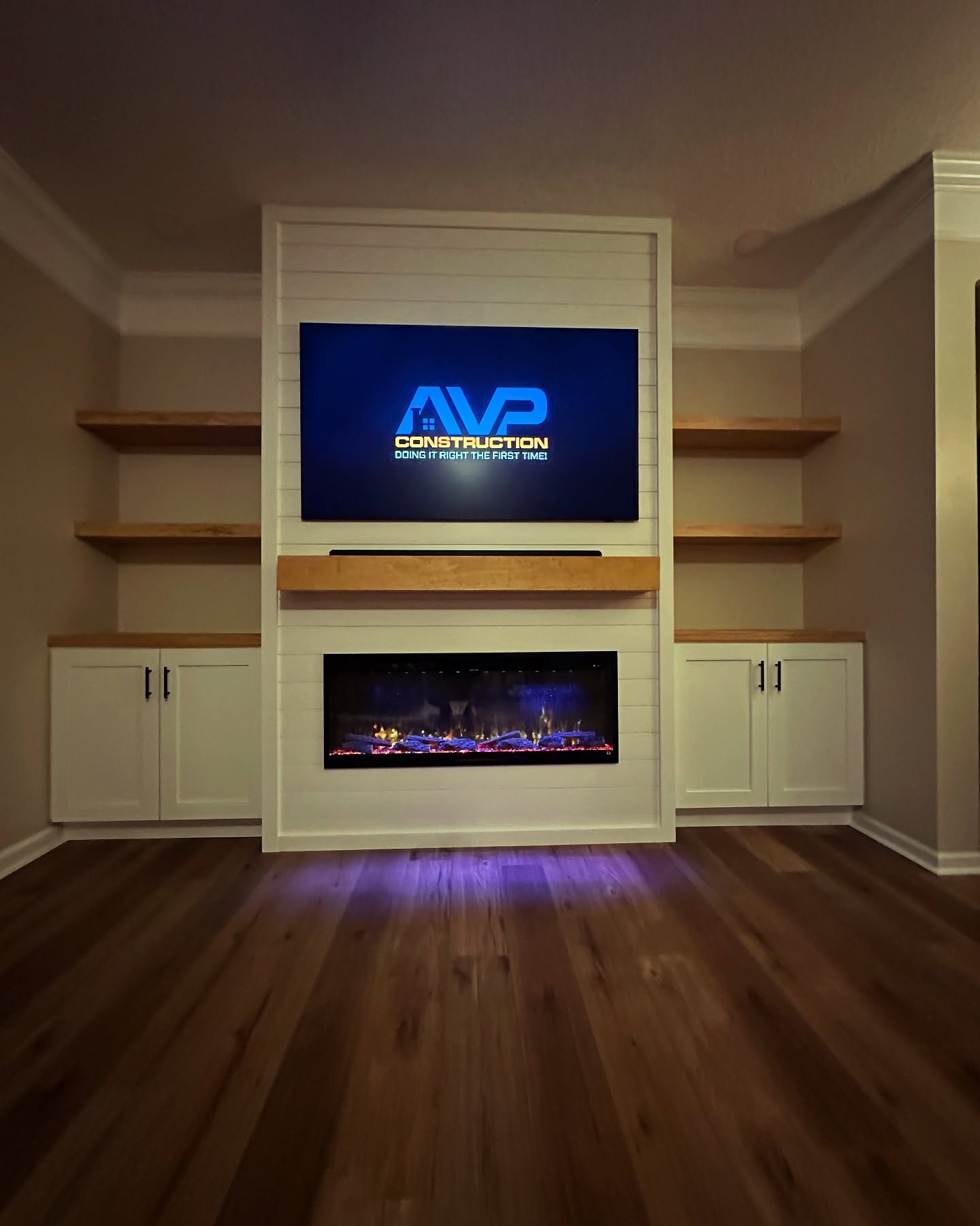 TV Entertainment Centers project by AVP Construction JAX
