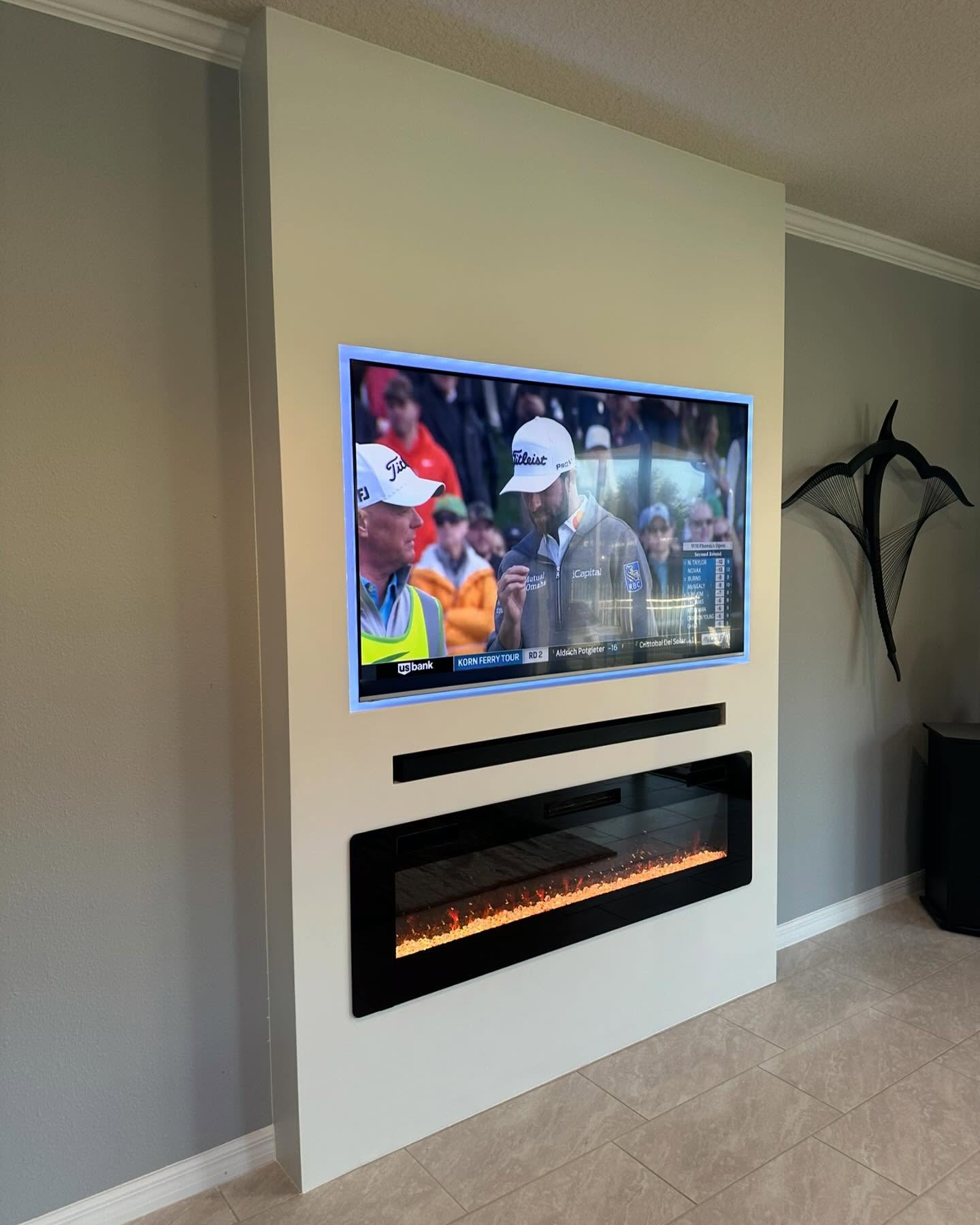 TV Entertainment Centers project by AVP Construction JAX