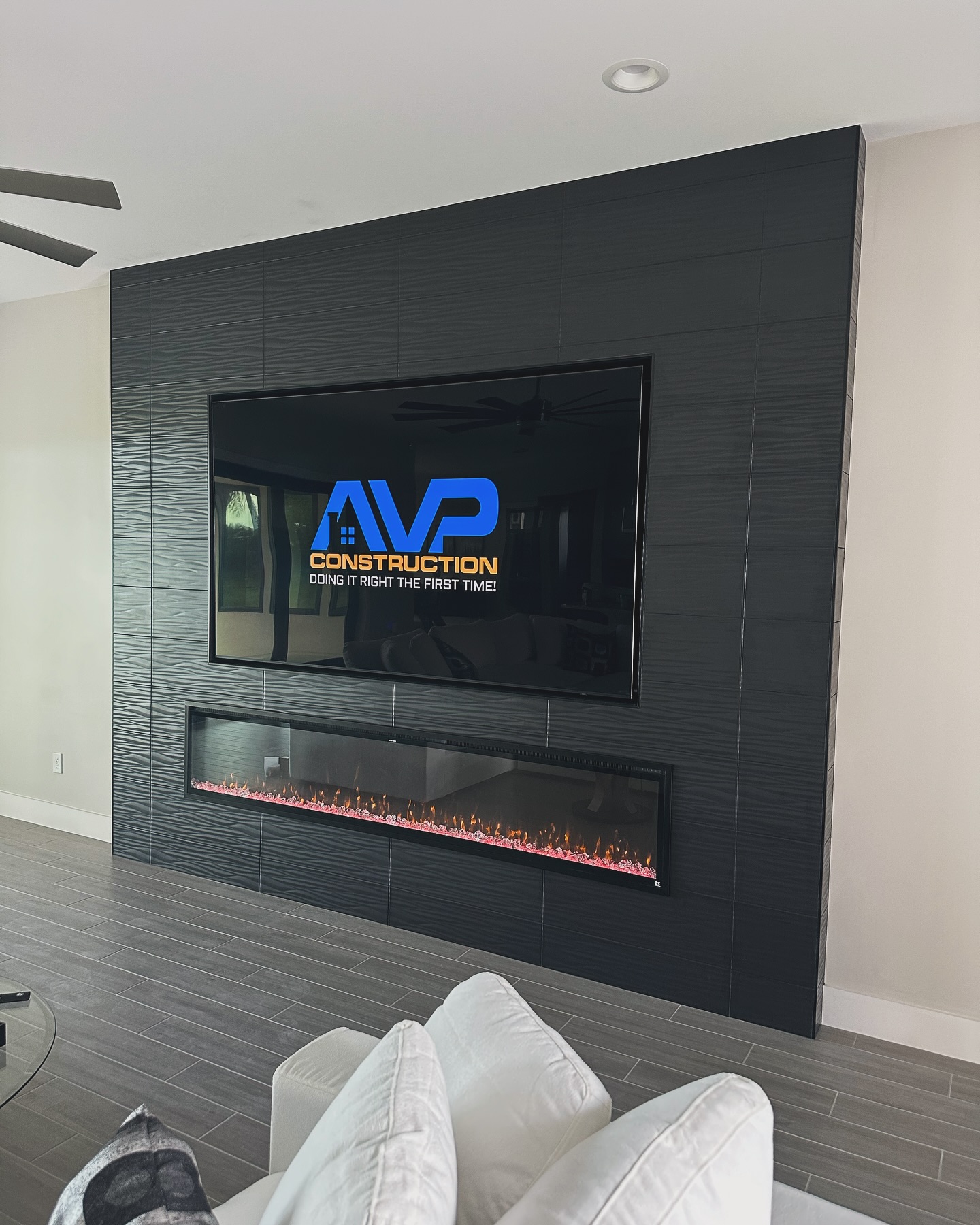 TV Entertainment Centers project by AVP Construction JAX