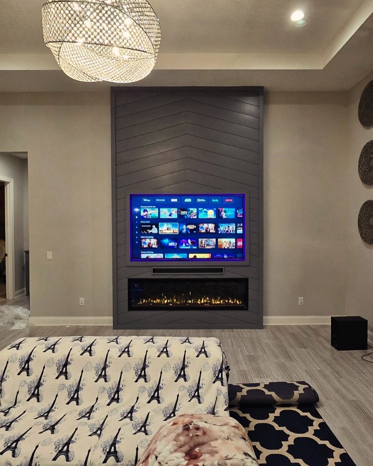 TV Entertainment Centers project by AVP Construction JAX