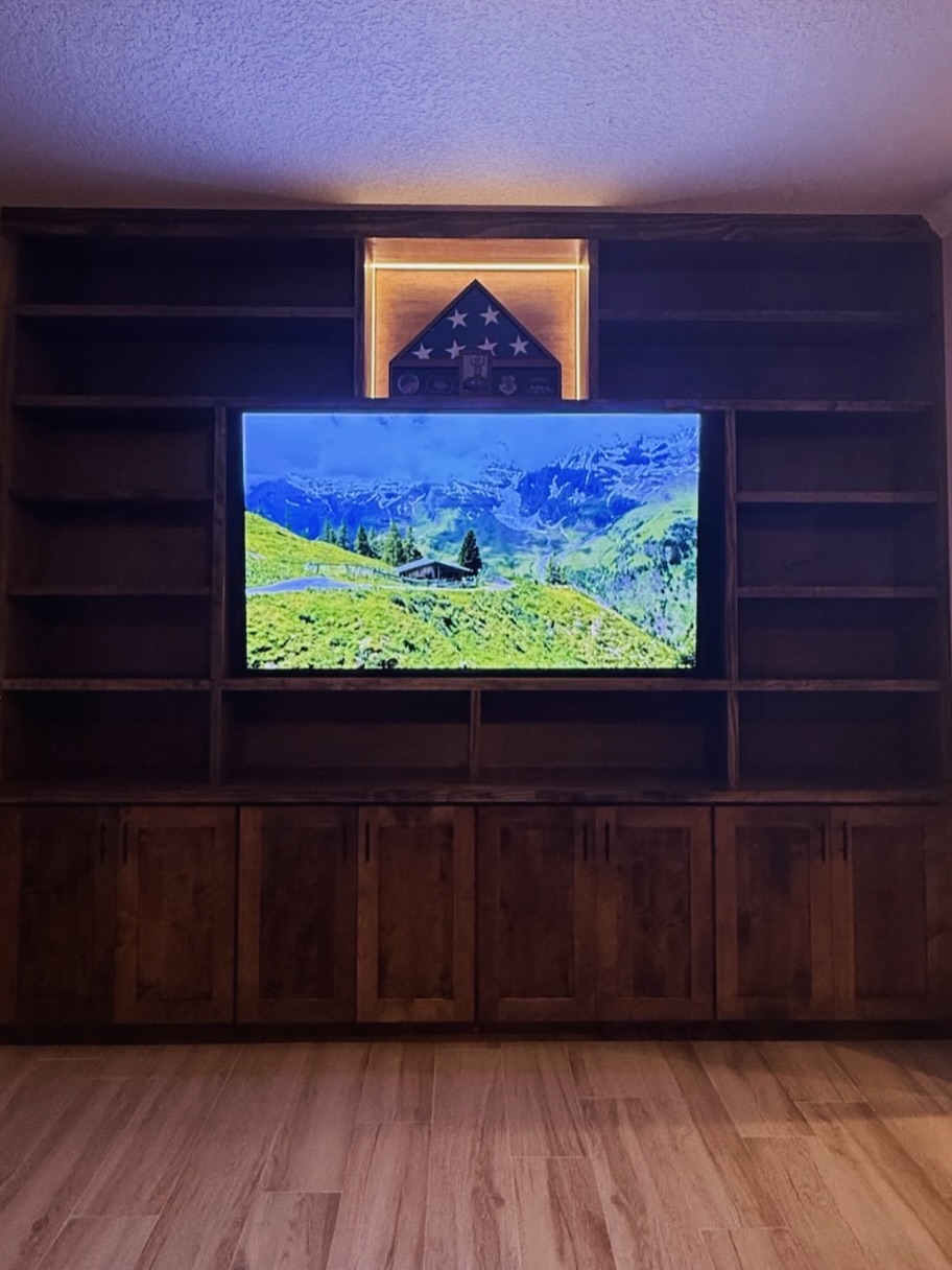 TV Entertainment Centers project by AVP Construction JAX